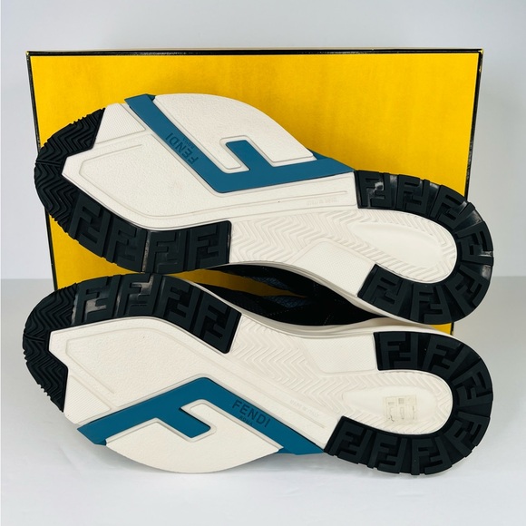 FENDI Flow FF Nylon Transparent Mix Media Logo Sneakers UK 9 - US 10 - EU 43 - Picture 8 of 12